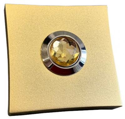 Кнопка Matte gold stone