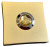 Кнопка Matte gold stone