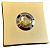 Кнопка Matte gold stone